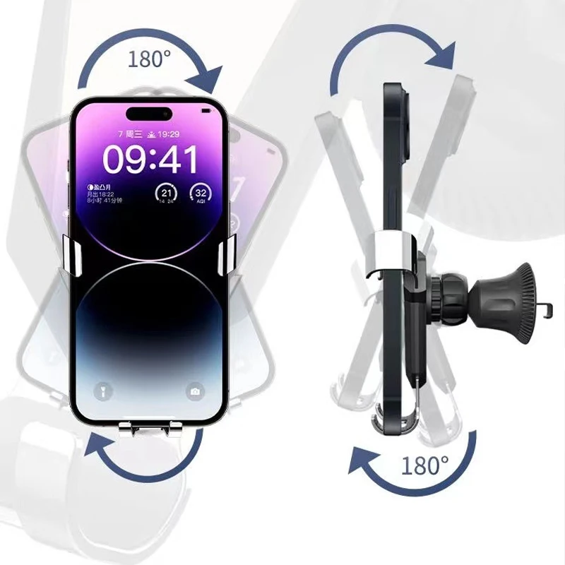 Car Phone Holder Gravity Support Mount Auto Air Vent Clip Smartphone Stand For IPhone Samsung GPS Stand New Voiture Accessories